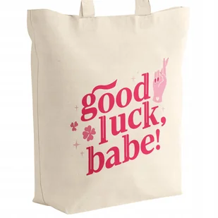 Torba bawełniana z dnem na zakupy 42x38 Chappell Roan Good Luck, Babe - Torby i wózki na zakupy - miniaturka - grafika 1