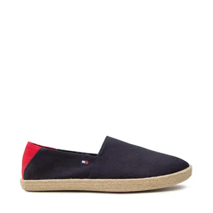 Espadryle Tommy Hilfiger Easy Summer Slip On FM0FM00569 Granatowy - Espadryle męskie - miniaturka - grafika 1