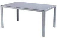 Stoły ogrodowe - Edomator.pl Stół ogrodowy aluminiowy WENECJA 150 x 90 cm - srebrny - miniaturka - grafika 1