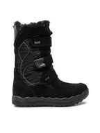 Buty dla dziewczynek - Primigi Śniegowce 6880500 D Czarny - miniaturka - grafika 1