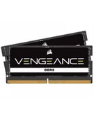 Pamięci RAM - CORSAIR VENGEANCE 16GB 2x8GB DDR5 4800MHz SODIMM Unbuffered 40-40-40-77 Black PCB Std PMIC 1.1V - miniaturka - grafika 1