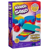 Masy plastyczne - Spin Master Piasek kinetyczny Zestaw tęczowych narzędzi - miniaturka - grafika 1