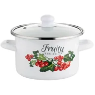 Garnki - Garnek emaliowany, prosty, Kalina Z/P, 16 cm, 2 l - miniaturka - grafika 1