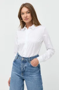 Guess koszula CATE damska kolor biały slim z kołnierzykiem klasycznym W2YH41 WAF10 - Koszule damskie - miniaturka - grafika 1