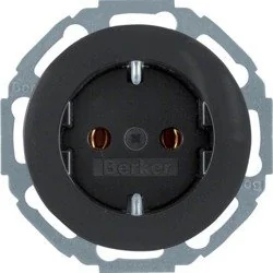 Berker elektro Gniazdo z uziemieniem Schuko - R.classic 47452045 - Gniazdka elektryczne - miniaturka - grafika 2