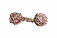Zabawki dla psów - Pet Nova Sznur Gryzak Hantel Bawełniany 17cm - miniaturka - grafika 1