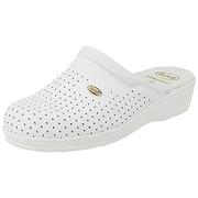 Moda i Uroda OUTLET - Scholl Damski Clog Backguard Buty medyczne, Bianco, 35 EU - miniaturka - grafika 1