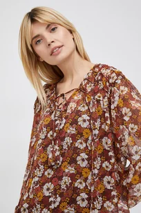 Pepe Jeans bluzka damska w kwiaty - Bluzki damskie - miniaturka - grafika 1