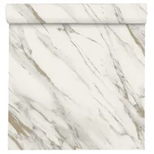 Tapety - Tapeta Marmur Selection Paper 200126 biało-beżowa papierowa - miniaturka - grafika 1