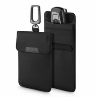 Akcesoria motoryzacyjne - SPIGEN Etui z ochroną RFID na kluczyki Keyless RFID Signal Blocker Case Czarny - miniaturka - grafika 1