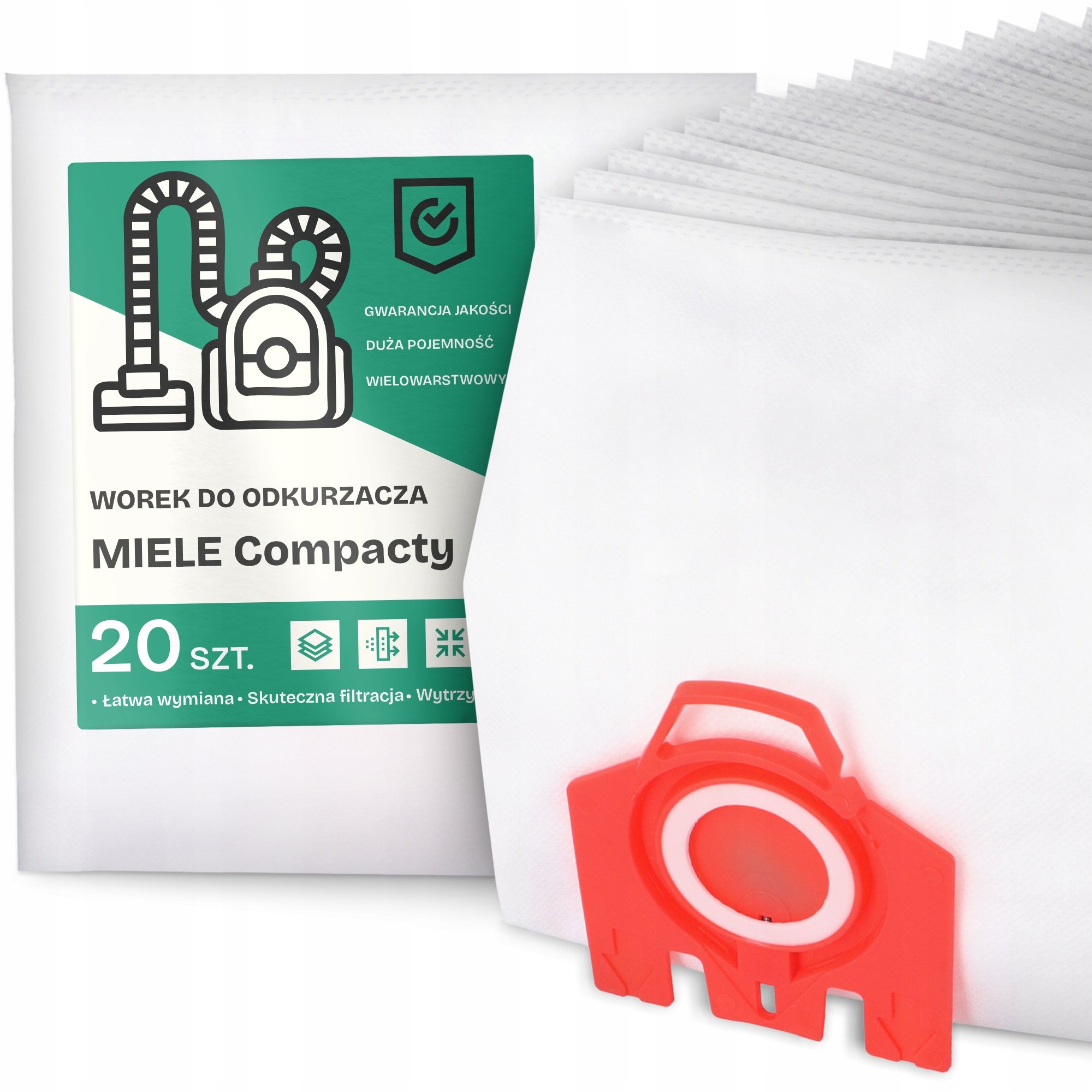 20x Worek do Odkurzacza Miele Compacty Syntetyczny Torba Mocny Worki G9