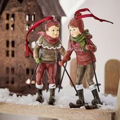 Ozdoby bożonarodzeniowe - Figurka, zestaw 2 szt. Gulbin - miniaturka - grafika 1