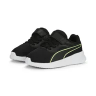 Buty dla dziewczynek - Buty dziecięce PUMA TRANSPORT AC+ INF PUMA BLACK-FIZZY LIME 21 - miniaturka - grafika 1