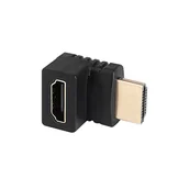 Kable - Adapter HDMI Akyga AK-AD-70 przejściówka 90 stopni 4K FULL HD w górę - miniaturka - grafika 1