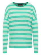 Koszulki i topy damskie - ELBSAND Koszulka "Milia" w kolorze zielono-miętowym - miniaturka - grafika 1