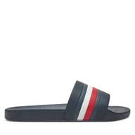 Klapki i japonki męskie - Klapki Tommy Hilfiger Pool Slide FM0FM05233 Granatowy - miniaturka - grafika 1
