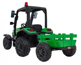Traktor BLAST Z Przyczepką Zielony - Pojazdy elektryczne dla dzieci - miniaturka - grafika 11