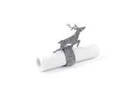 Dekoracja stołu - Serwetnik ze wzorem świątecznym - Renifer - 21 cm - 1 szt. - miniaturka - grafika 1