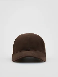 Reserved - Czapka z daszkiem - ciemnobrązowy - Czapki damskie - miniaturka - grafika 1