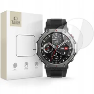 Akcesoria do smartwatchy - Szkło hartowane Tech-Protect Glass Fit+ do Amazfit T-rex 3 Pro 48mm Clear [2 PACK] - miniaturka - grafika 1