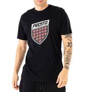 Koszulki sportowe męskie - Koszulka Prosto Klasyk Tripad KL232MTEE1212 - czarna - miniaturka - grafika 1