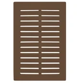 Kratki wentylacyjne - Kratka 110 x 140 mm brązowa - miniaturka - grafika 1