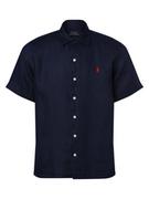 Koszule męskie - Polo Ralph Lauren - Męska koszula lniana  Classic Fit, niebieski - miniaturka - grafika 1