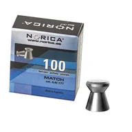 Amunicja do wiatrówek - Norica - Śrut do wiatrówki Match - 5,5 mm - 100 szt. - 196.00.003 - miniaturka - grafika 1
