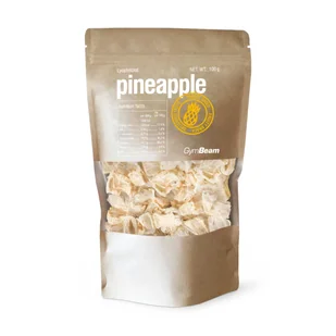 Liofilizowany ananas GymBeam 100 g - Szybkie dania obiadowe - miniaturka - grafika 1