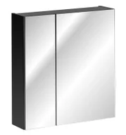 Szafki łazienkowe - Czarna szafka łazienkowa z lustrem 60 cm K6-A17 - miniaturka - grafika 1