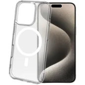 Etui i futerały do telefonów - Etui CELLY Gelskinmag do Apple iPhone 16 Pro Przezroczysto-biały - miniaturka - grafika 1