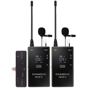 CKMOVA CKMOVA UM100Kit6 - podwójny bezprzewodowy zestaw na lightning - Mikrofony estradowe - miniaturka - grafika 1