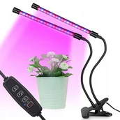 Pozostałe akcesoria do uprawy roślin - 2 X Lampa Do Wzrostu Roślin 40 Led Timer + Pilot 2 Head Grow Light - miniaturka - grafika 1