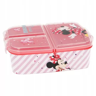 Myszka Minnie, Różowa śniadaniówka, Trzykomorowa Box - Lunch boxy - miniaturka - grafika 1