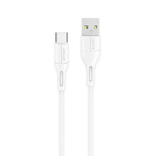 USAMS Kabel U68 USB-C 2A Fast Charge 1m biały/white SJ501USB02 (US-SJ501) - Kable USB - miniaturka - grafika 1