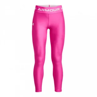 Dziewczęce legginsy treningowe Under Armour HeatGear Armour Leggings - różowe - Legginsy - miniaturka - grafika 1