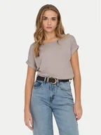 Koszulki i topy damskie - ONLY T-Shirt Moster 15106662 Beżowy Loose Fit - miniaturka - grafika 1