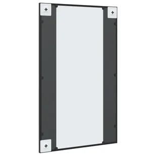 Lustro ścienne, czarne, 50x80 cm, prostokątne, żelazo  Lumarko! - Lustra - miniaturka - grafika 6
