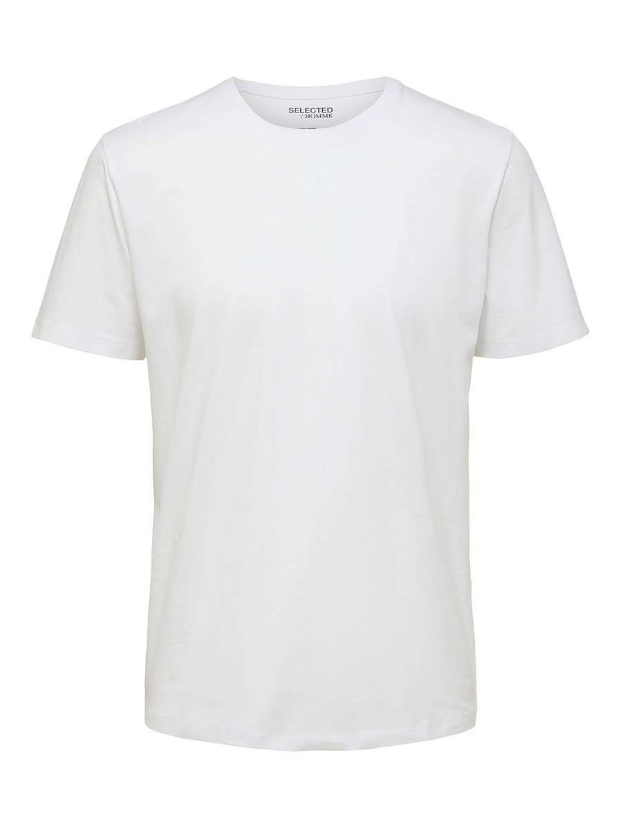t-shirt uomo selected 16087842 haspen bright white