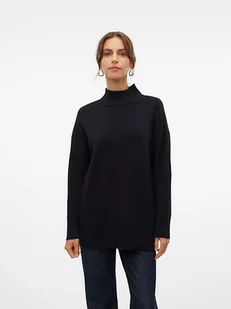 Vero Moda Sweter "Gold" w kolorze czarnym - Swetry damskie - miniaturka - grafika 1