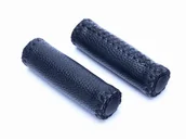 Dętki rowerowe - Chwyt Kier. Mod. 125 /125 Mm / Skóra / Czarne  Mod.004 - miniaturka - grafika 1