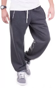 Grafitowe męskie spodnie dresowe''Teodoro'' od Carlo Lamon - Spodnie sportowe męskie - miniaturka - grafika 1