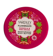 Balsamy i kremy do ciała - Yardley, London Flowerazzi Magnolia & Pink Orchid, Nawilżające masło do ciała, 200 ml - miniaturka - grafika 1
