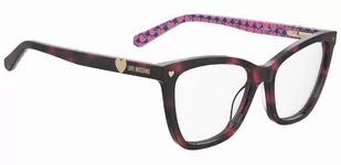 Okulary korekcyjne Love Moschino MOL593 HT8 - Okulary korekcyjne, oprawki, szkła - miniaturka - grafika 2