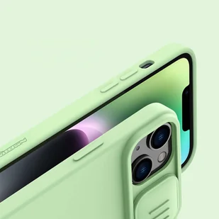 Nillkin CamShield Magnetic Silicone Case etui iPhone 14 Plus magnetyczny MagSafe pokrowiec z osłoną na aparat fioletowy - Etui i futerały do telefonów - miniaturka - grafika 15