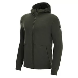 Macron Męska bluza z kapturem Athleisure Fcc Fargo na całej długości z zamkiem błyskawicznym Milgrn Man, zielona, XL, ZIELONY, XL - Bluzy męskie - miniaturka - grafika 1