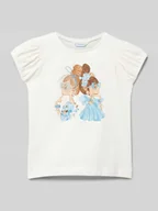 Koszulki dla dziewczynek - T-shirt z nadrukowanym motywem - miniaturka - grafika 1