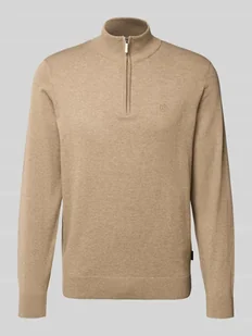 Sweter z dzianiny ze stójką - Swetry męskie - miniaturka - grafika 1