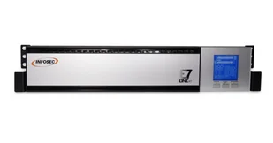 Infosec E7 One 1500 RT zasilacz UPS Podwójnej konwersji (online) 1,5 kVA 1500 W 8 x gniazdo sieciowe 67334N1 - Zasilacze awaryjne UPS - miniaturka - grafika 1