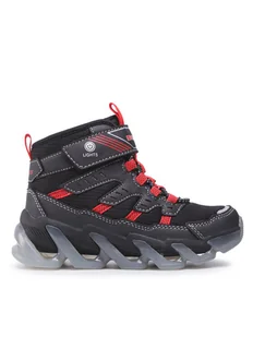 Skechers Trzewiki Flash Breeze 400131L/BKRD Czarny - Buty dla chłopców - miniaturka - grafika 1